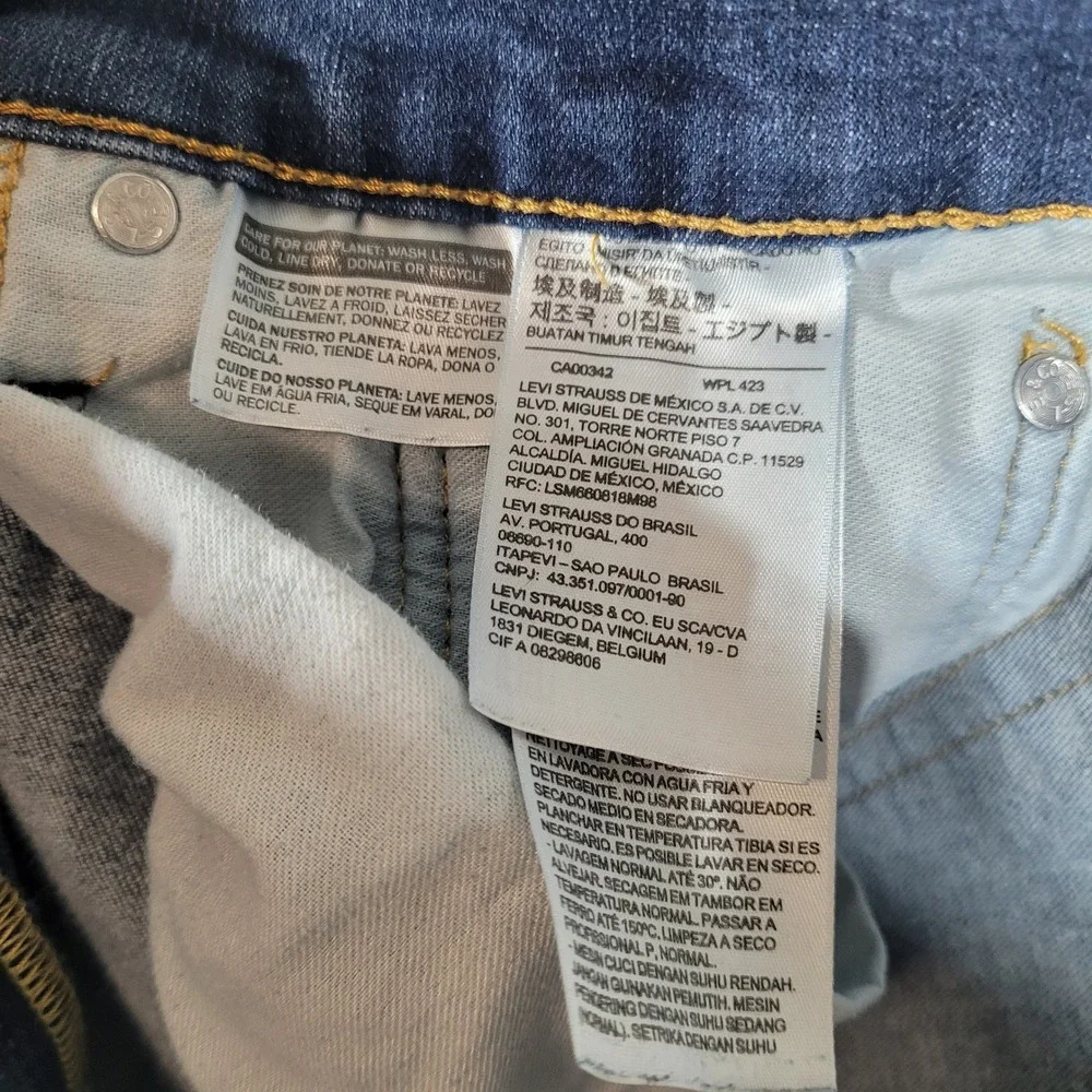 Levi's 541 Jeans Men 36x36 (Fits 36x33) Athletic Taper Stretch Dark Wash Denim